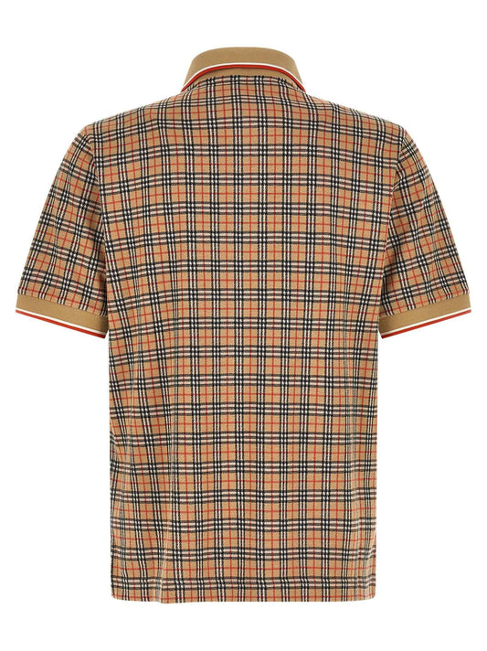 Beige Viscose Polo Shirt