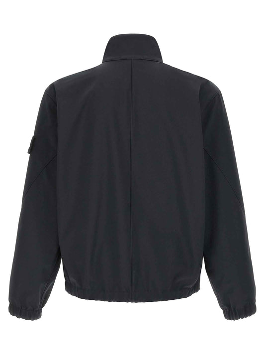 Blue Polyester Shell Jacket