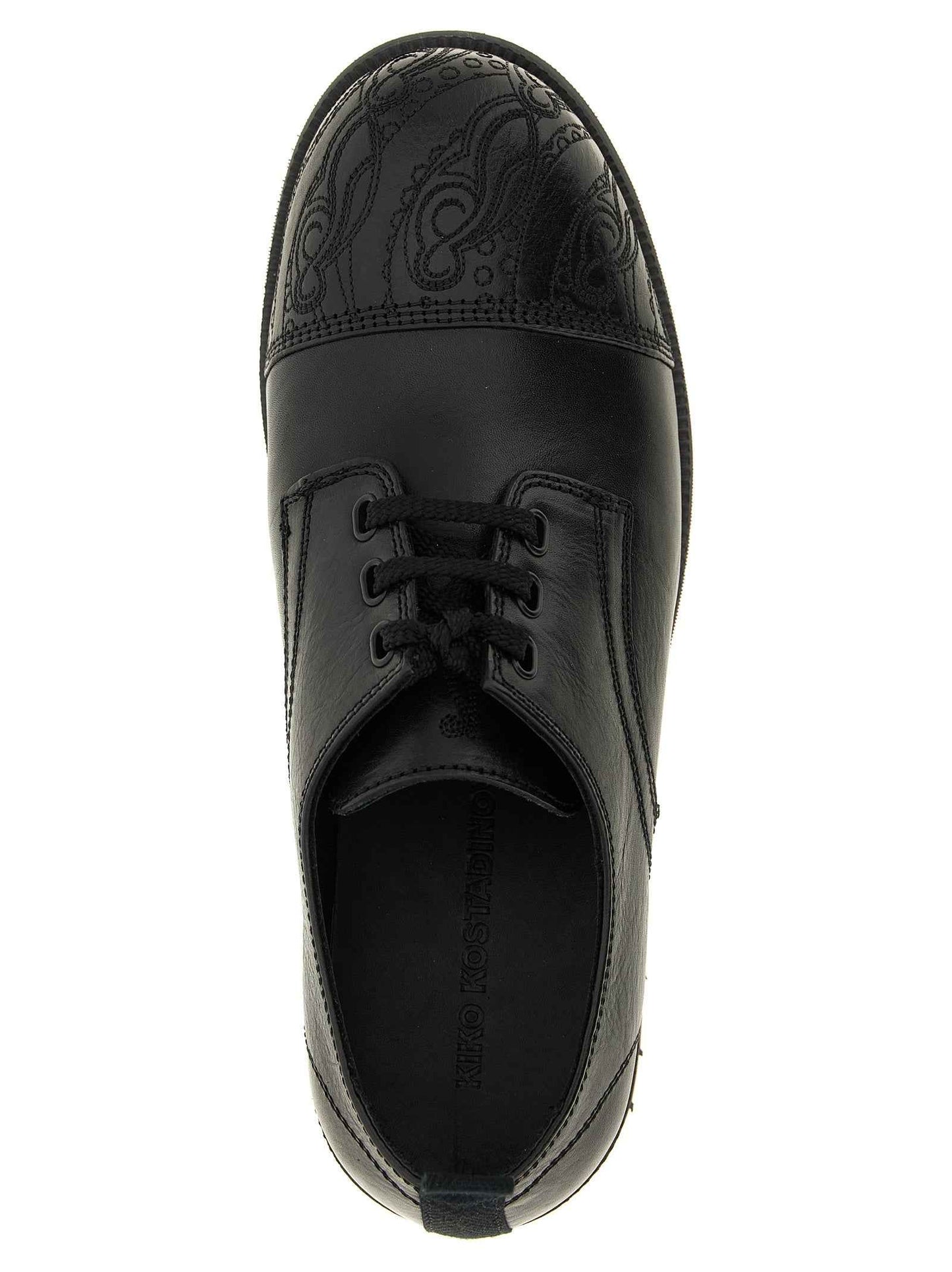 Black Calfskin Oxfords And Derbies