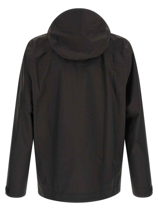 Black Polyester Shell Jacket