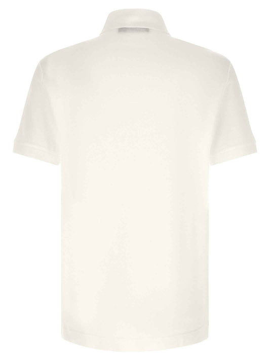 White Cotton Polo Shirt