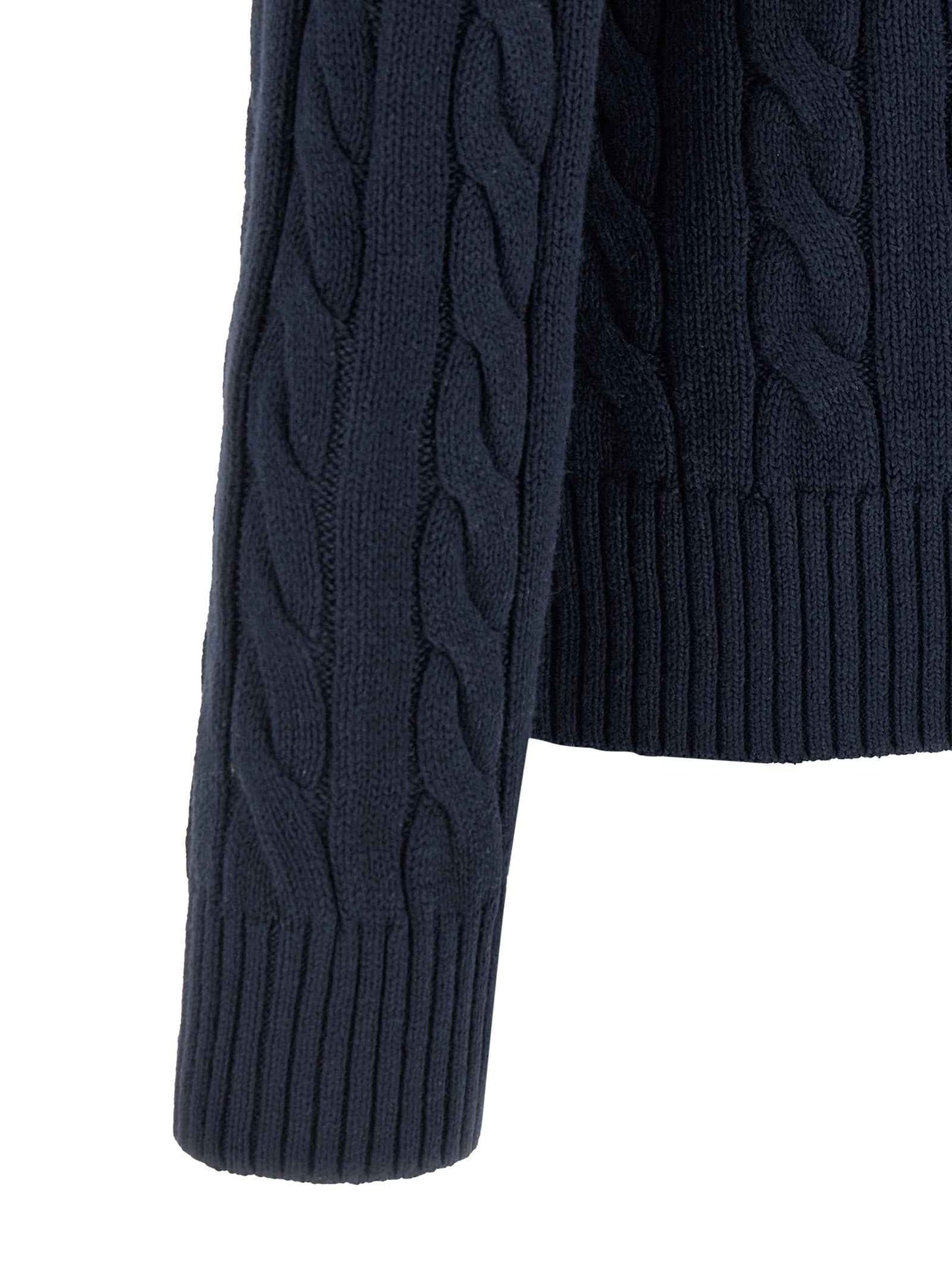 Blue Cotton Cardigan