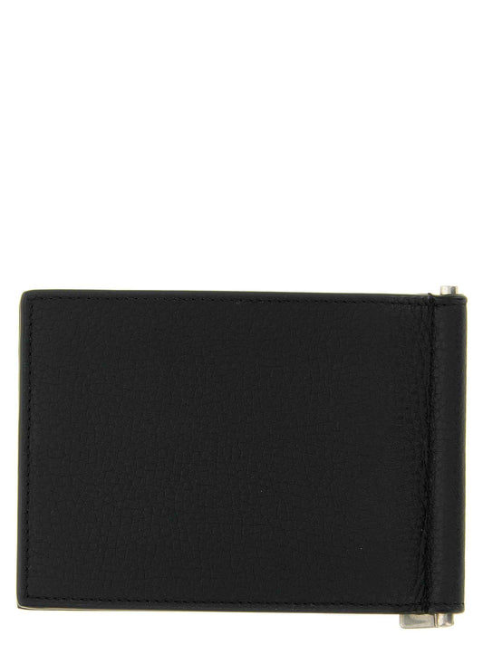 Black Calfskin Money Clip