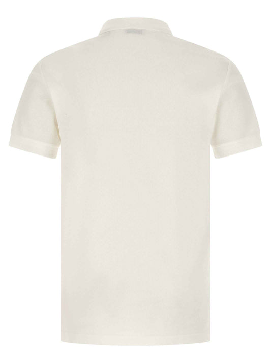 White Cotton Polo Shirt