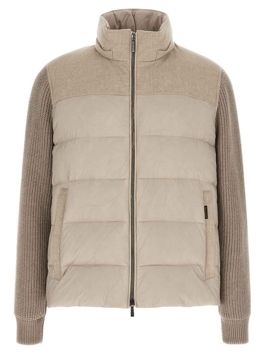 Beige Wool Full-Length Jacket