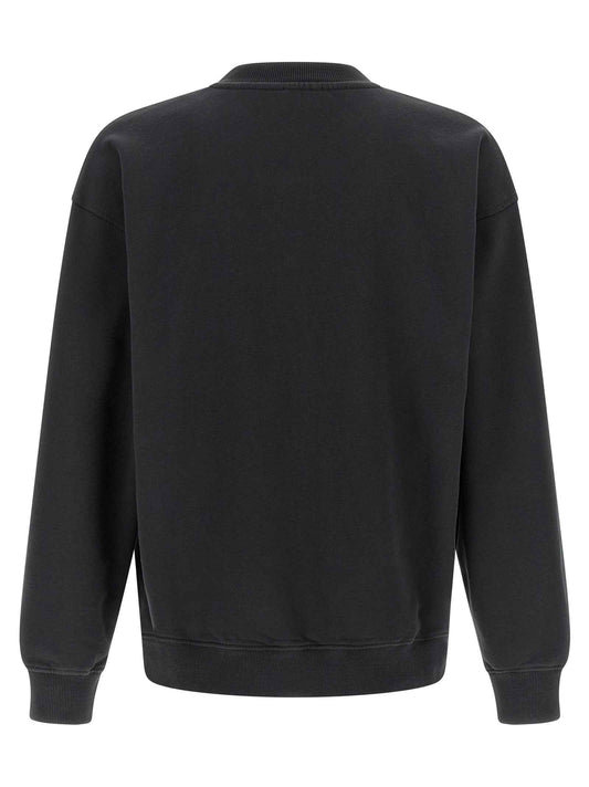 Black Cotton Sweatshirt