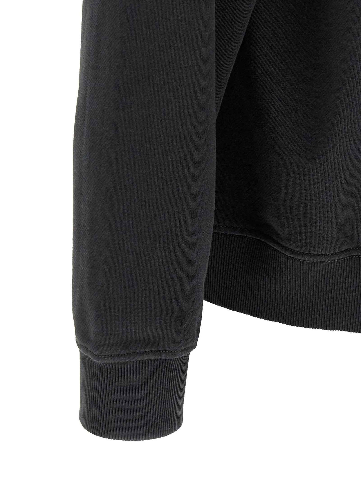 Black Cotton Sweatshirt