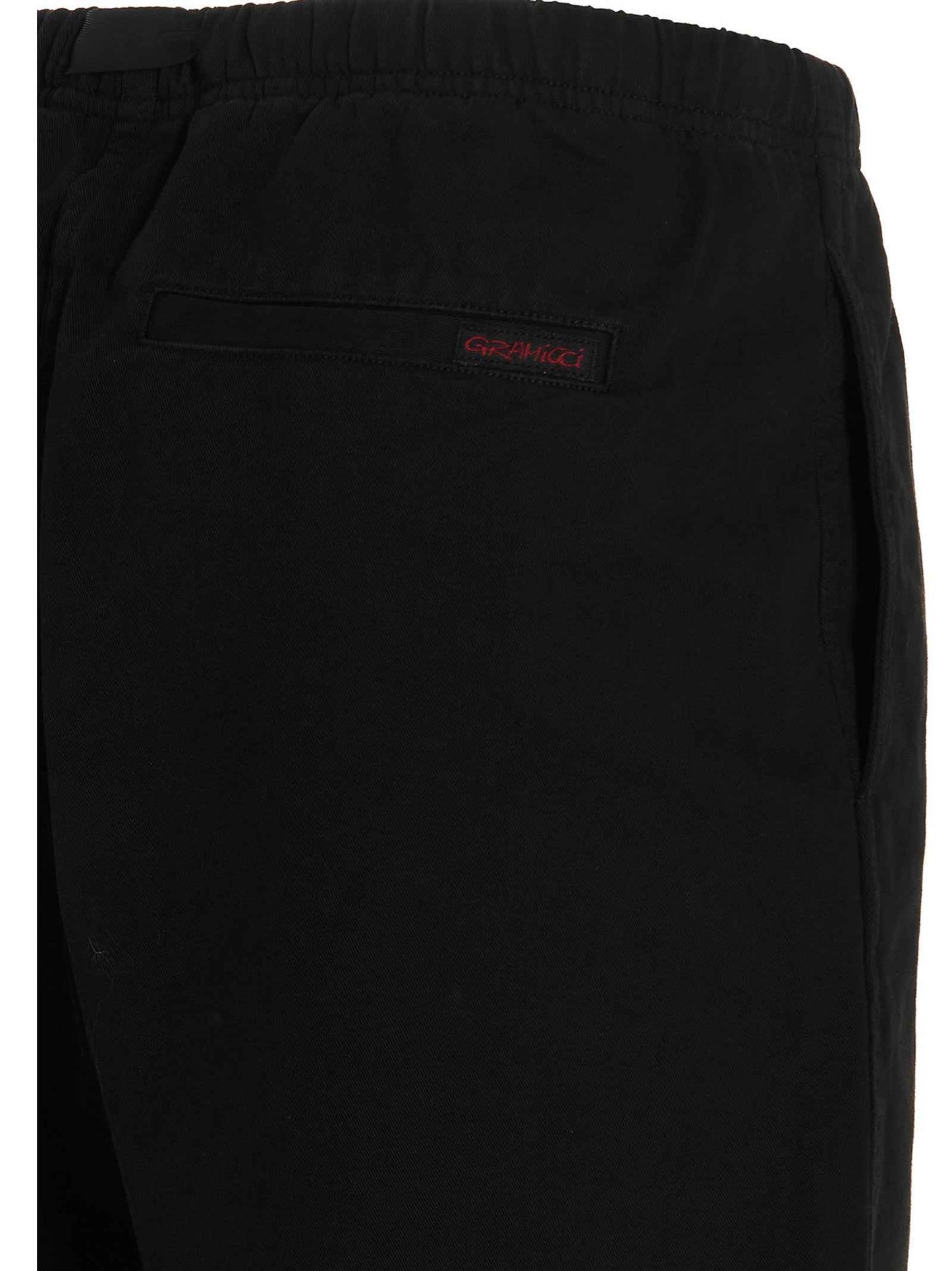 Black Cotton Bermuda Shorts