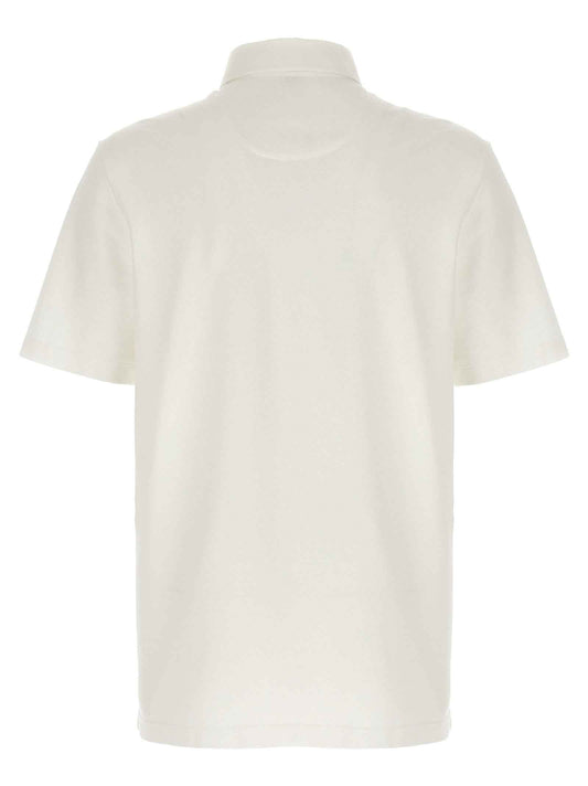 White Cotton Polo Shirt