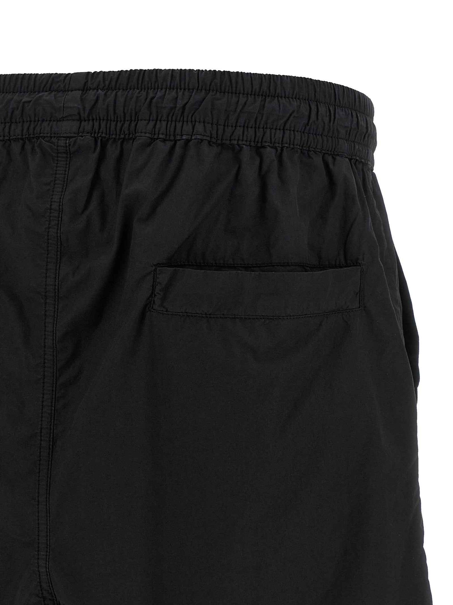 Black Organic Cotton Bermuda Shorts
