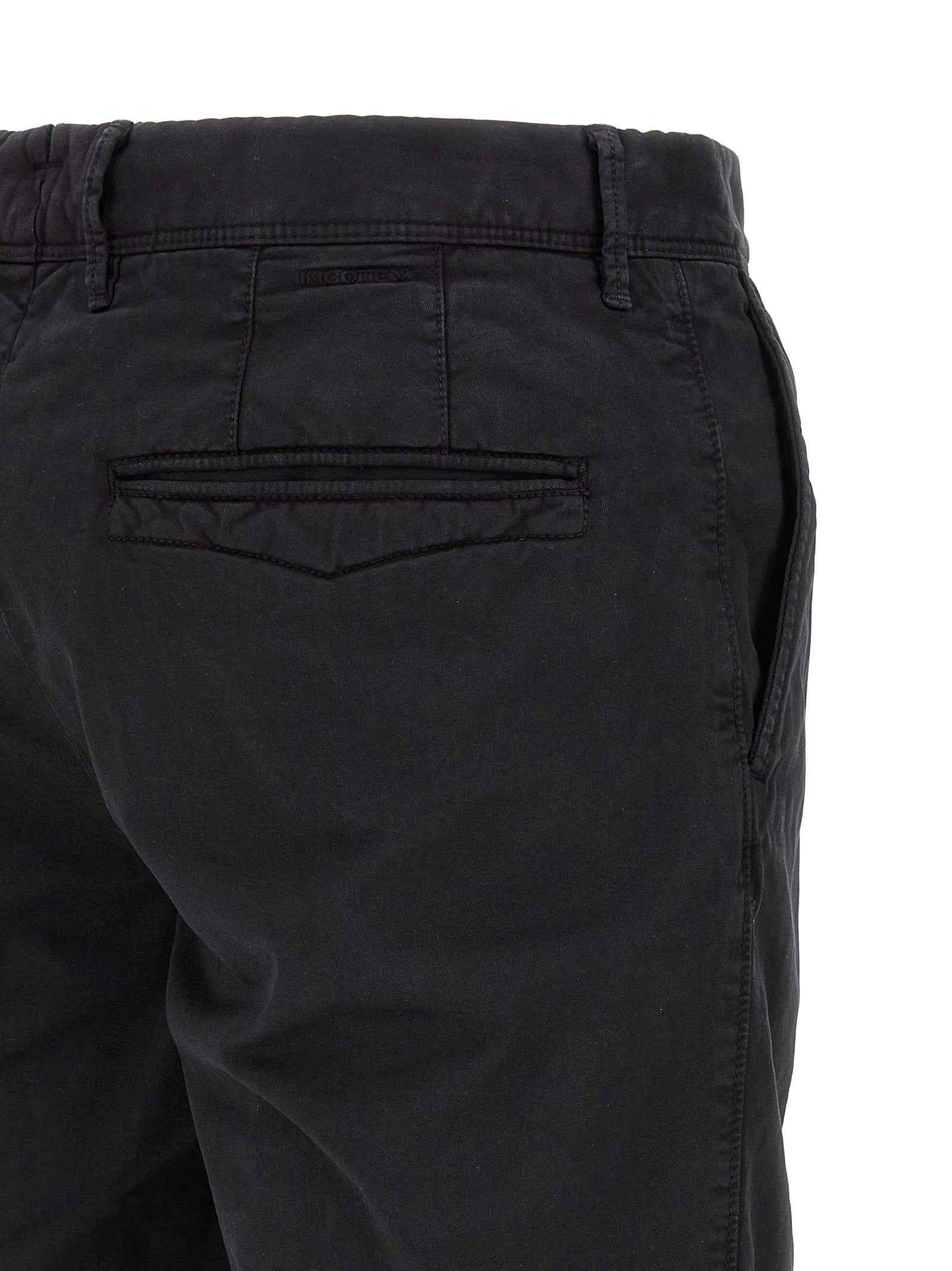Blue Cotton Bermuda Shorts