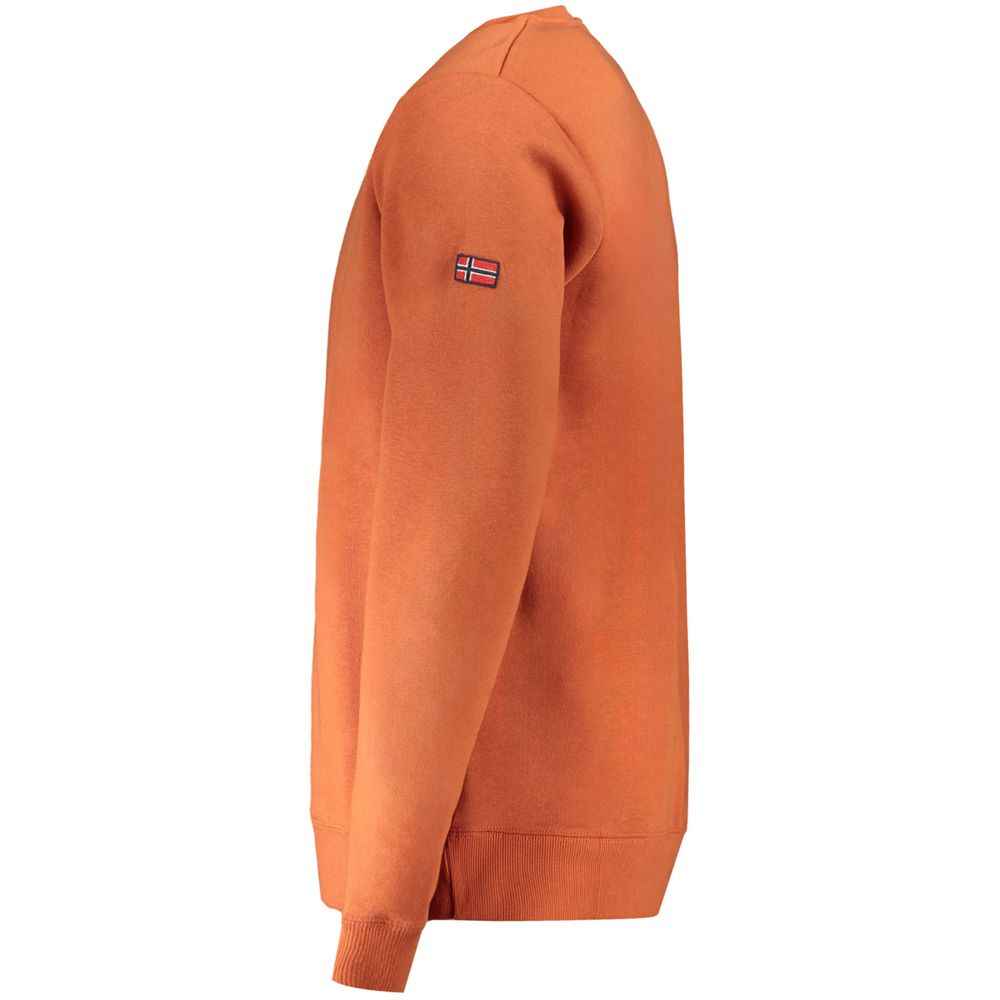 Brown Cotton Men's Sweatshirt