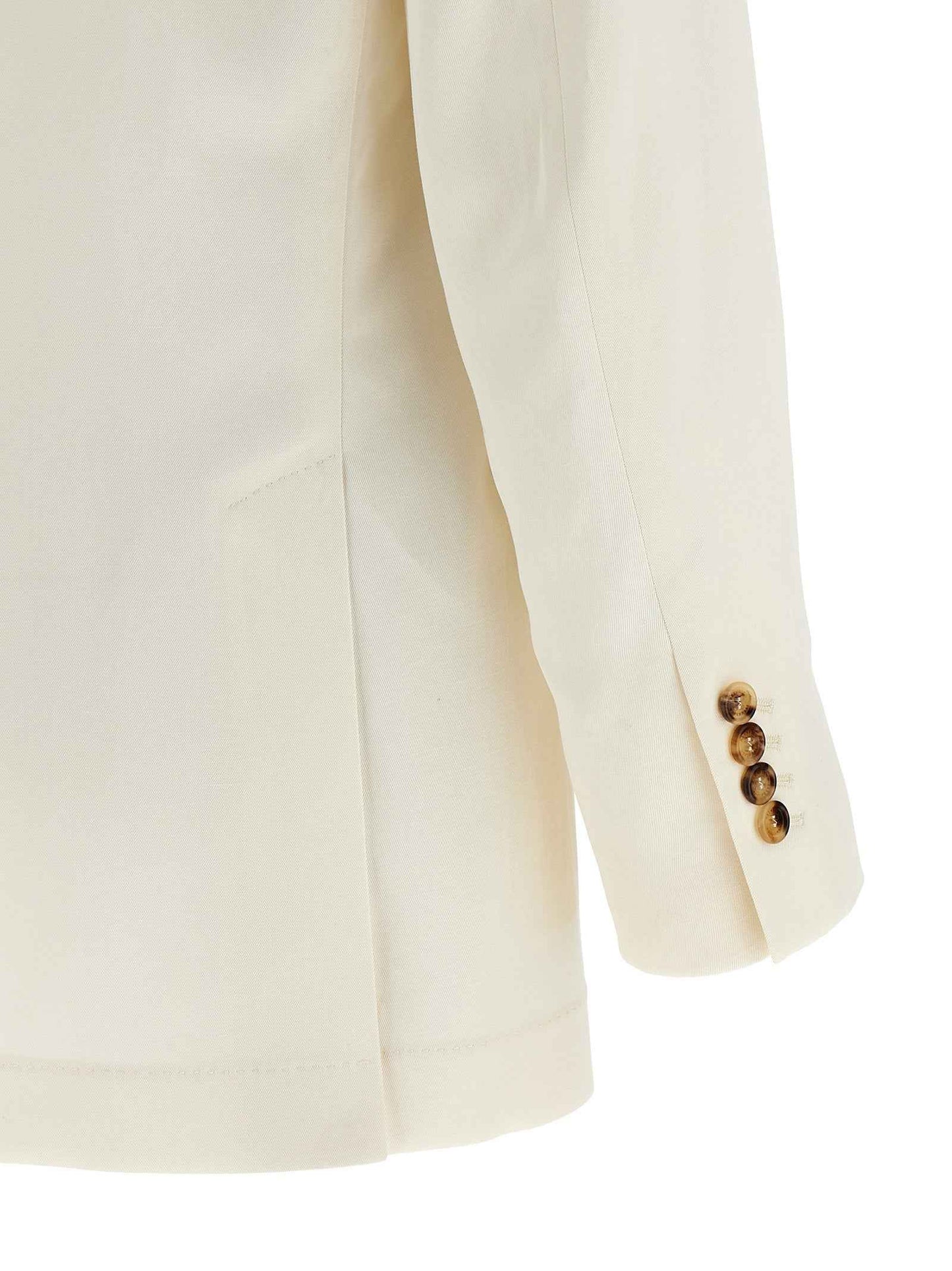 White Silk Blazer
