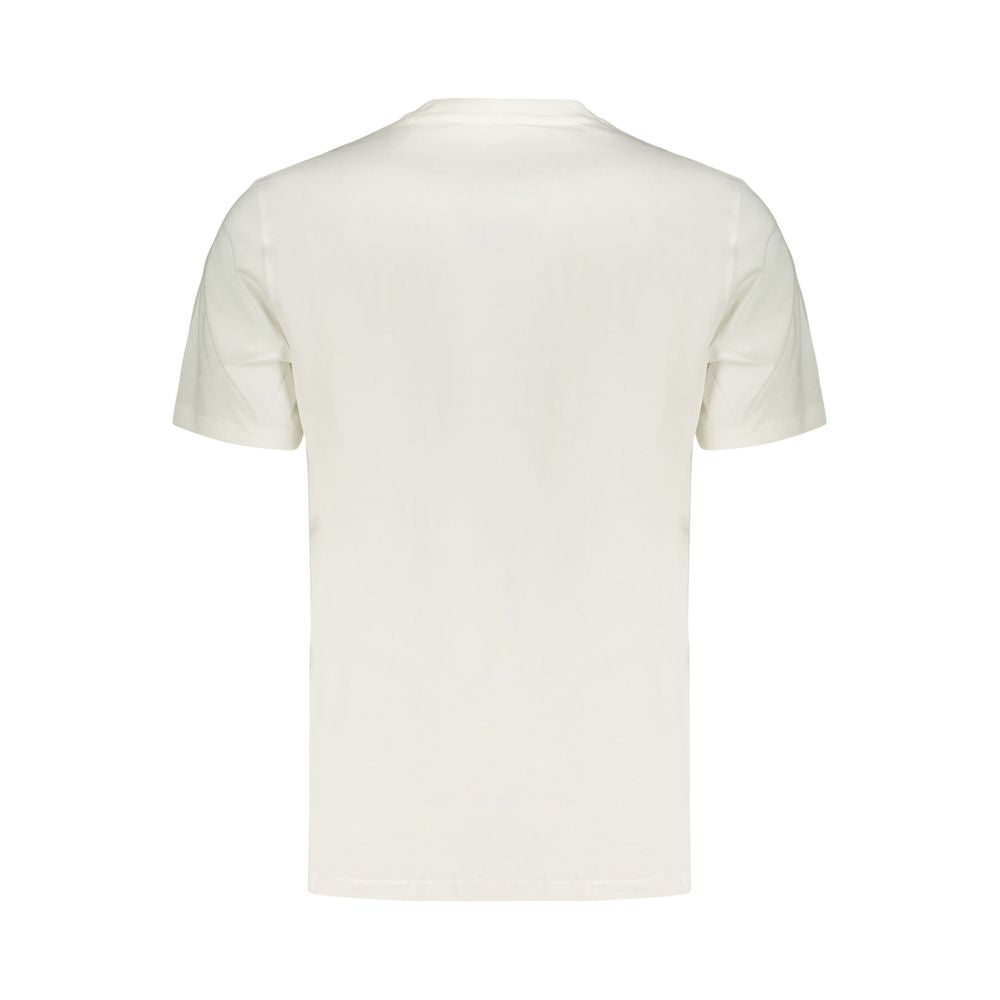 White Cotton Men's T-Shirt