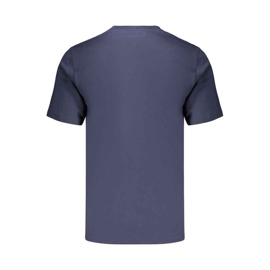 Blue Cotton Men's T Shirt