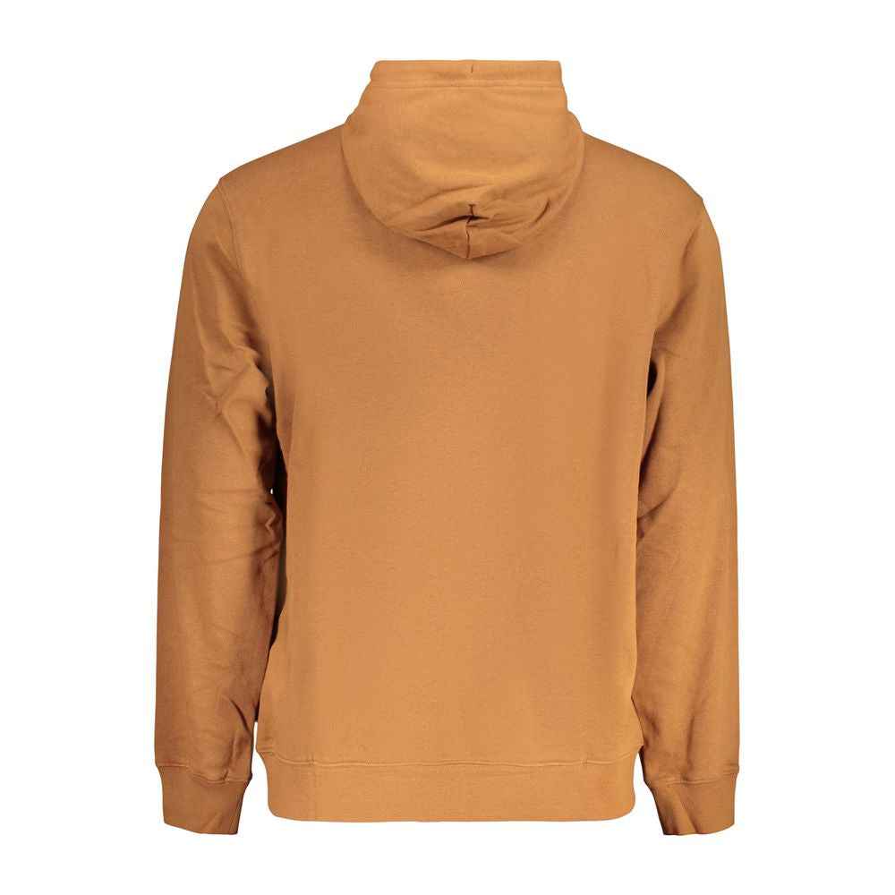 Brown Cotton Male Sweatshirt