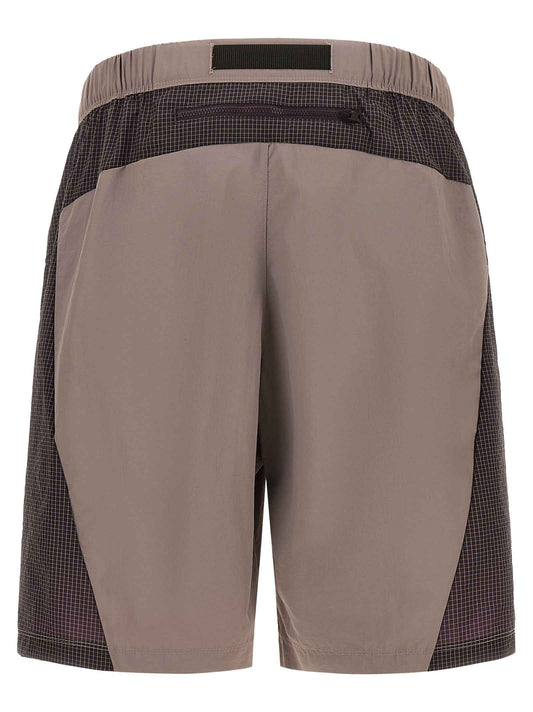 Purple Nylon Bermuda Shorts