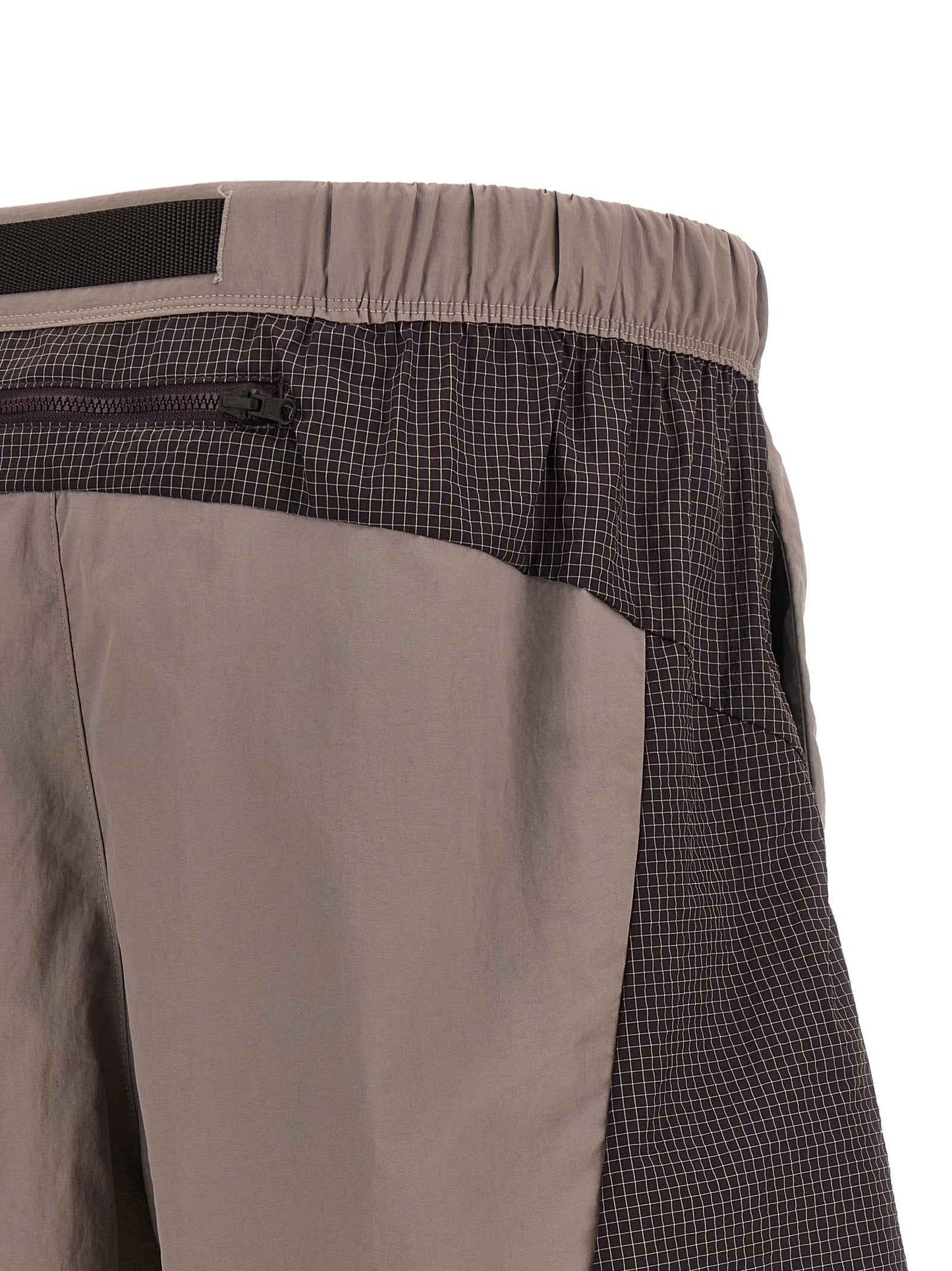 Purple Nylon Bermuda Shorts