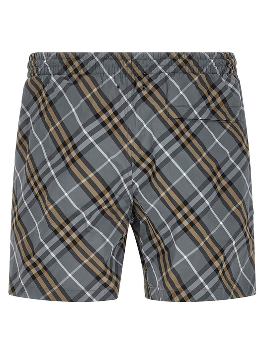 Blue Polyamide Bermuda Shorts