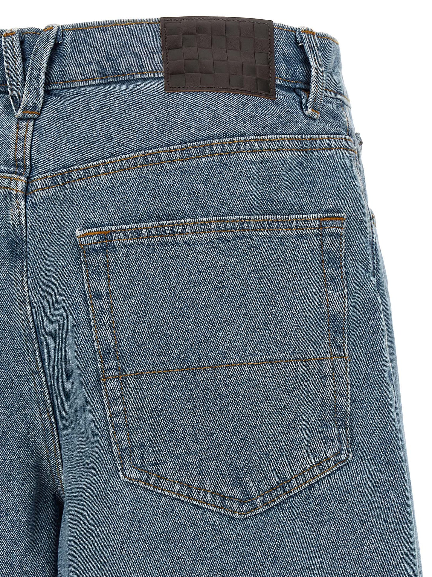 Blue Cotton Bermuda Shorts