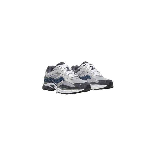 Gray Synthetic Athletic Sneakers