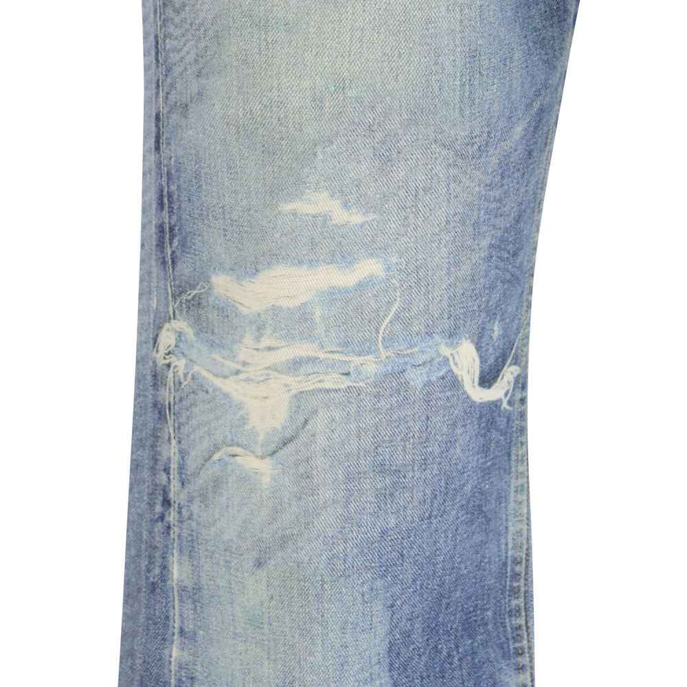 Blue Cotton Relaxed Fit Jeans