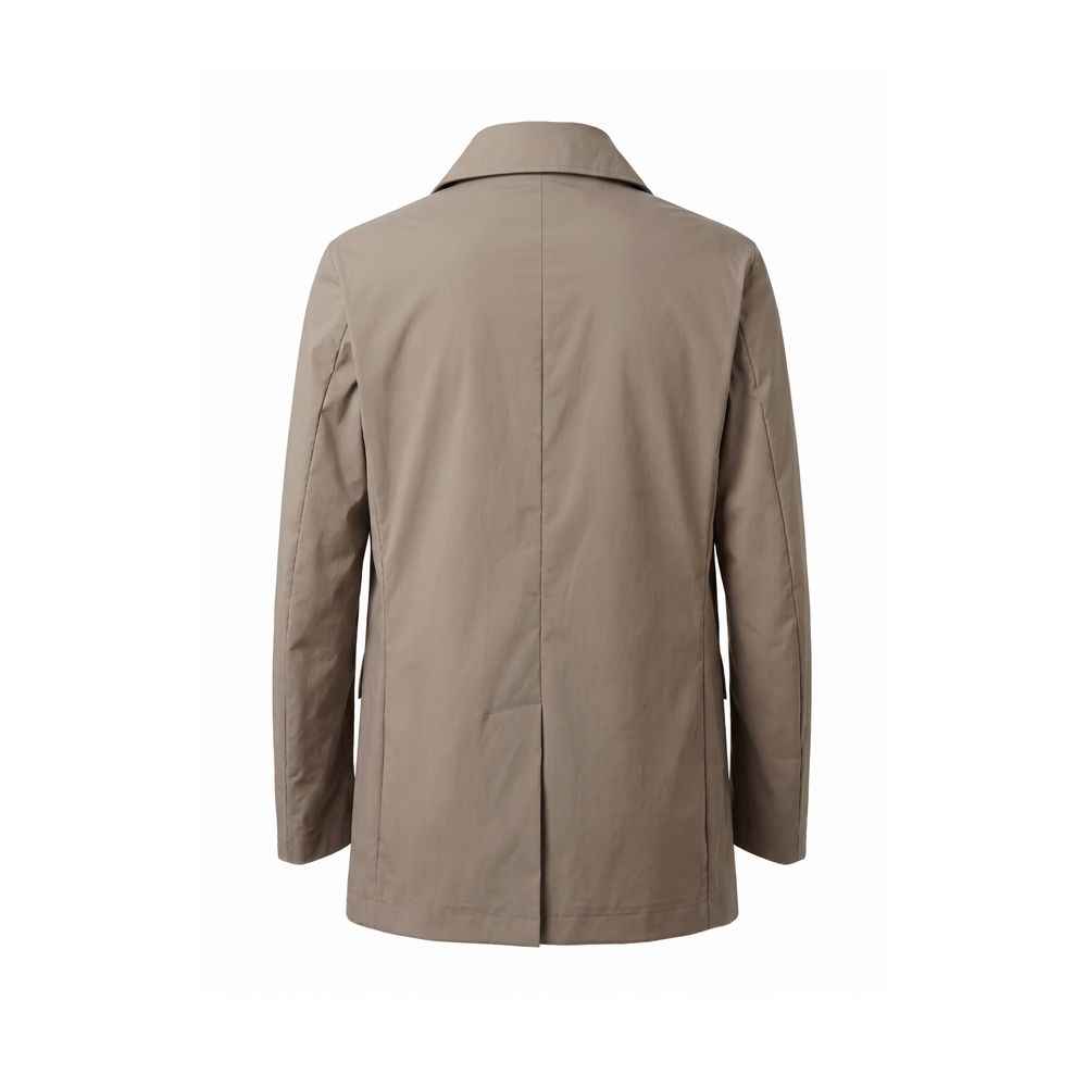 Brown Cotton Men's Jacket
