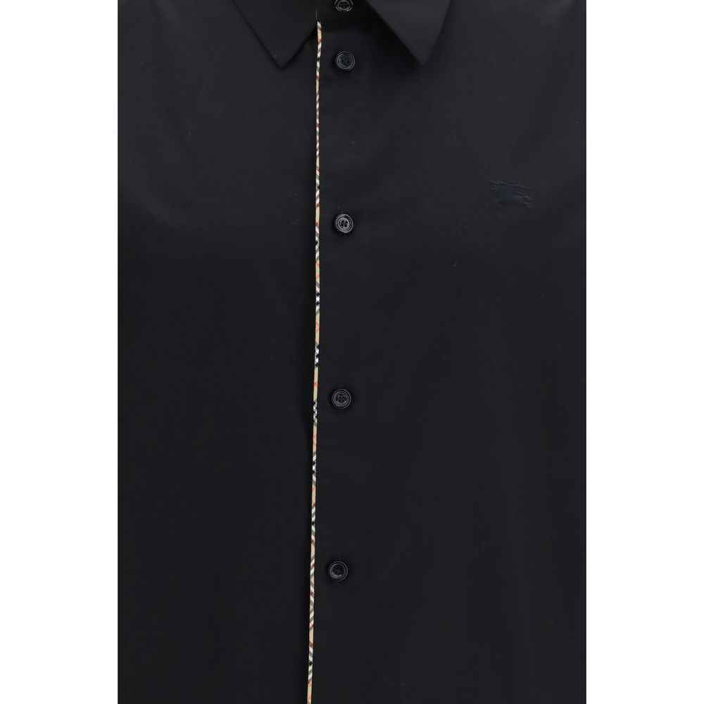 Black Cotton Dress Shirt