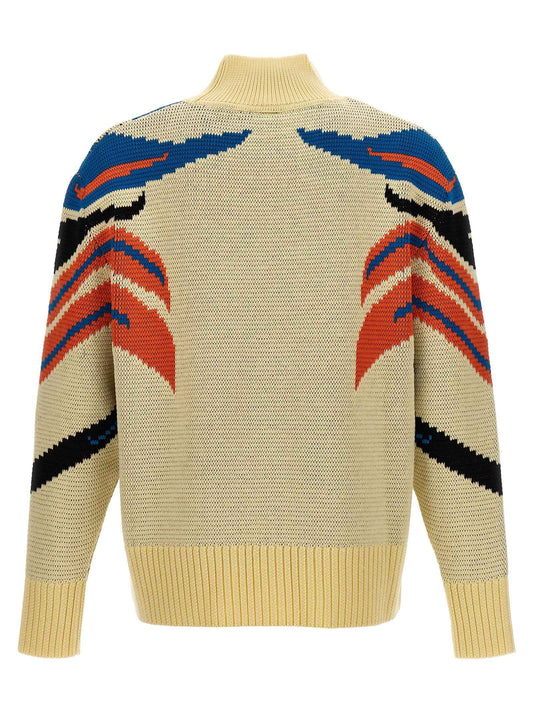 Multicolor Virgin Wool Cardigan