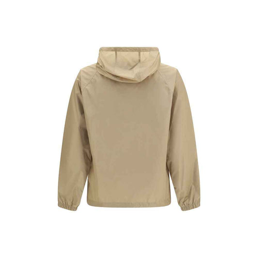 Beige Nylon Shell Jacket