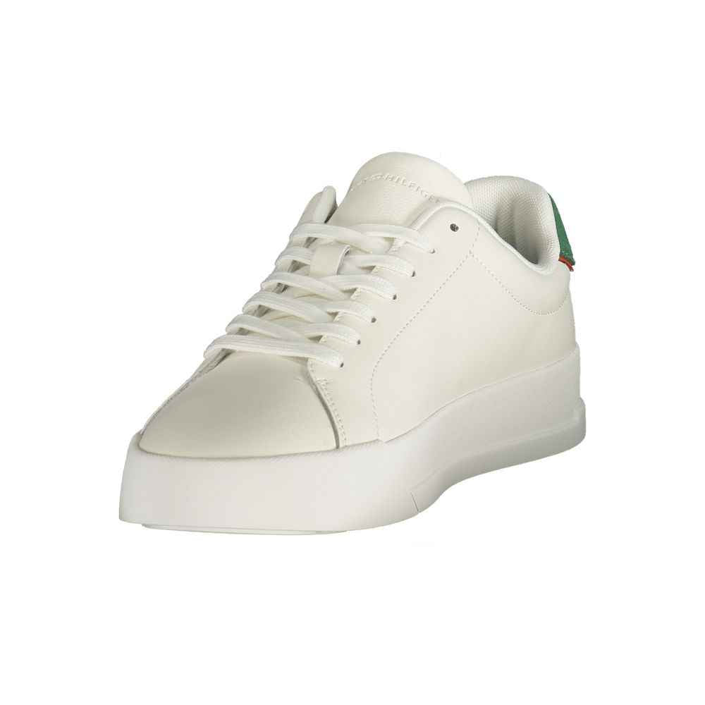 White Polyurethane Men's Sneaker