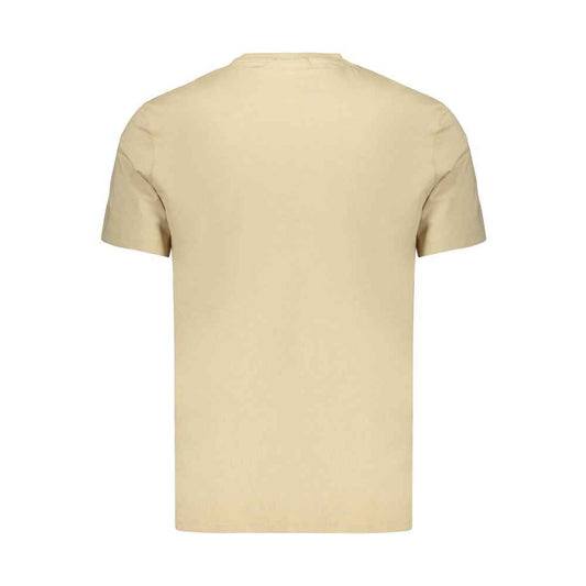 Beige Cotton Men's T-Shirt
