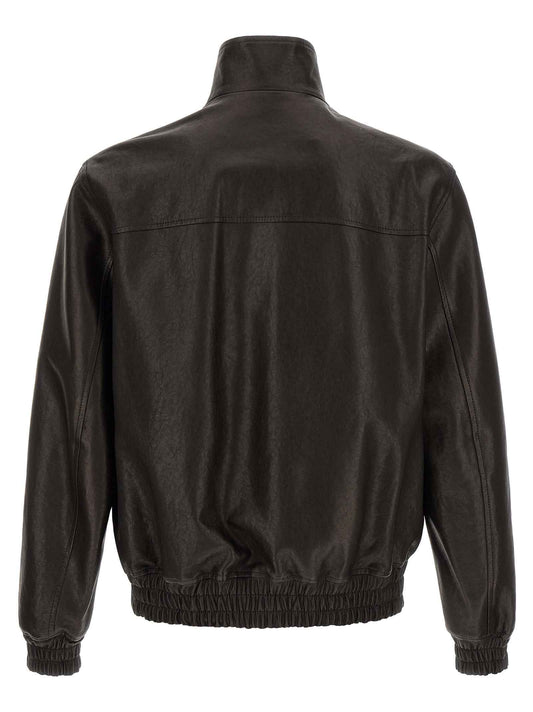 Black Calfskin Leather Jacket