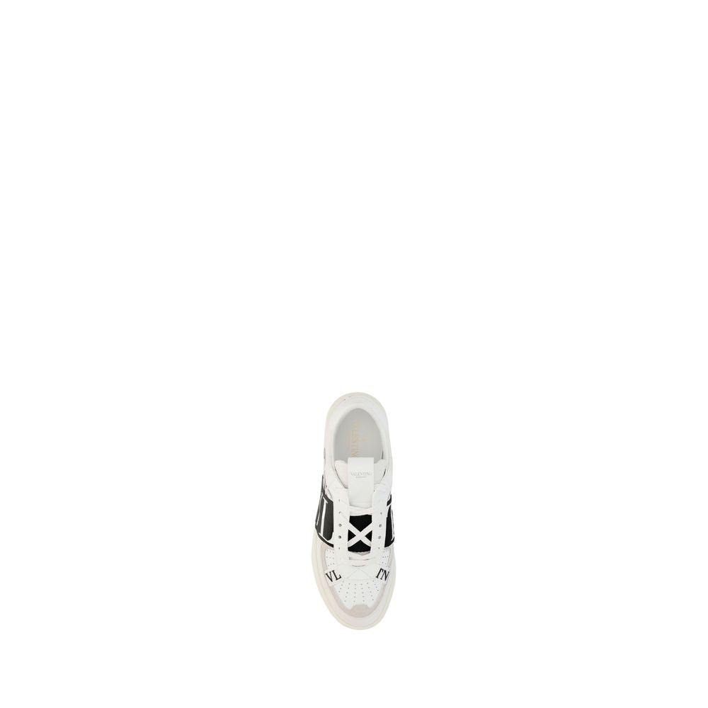 White Calf Leather Bos Taurus Athletic Sneakers