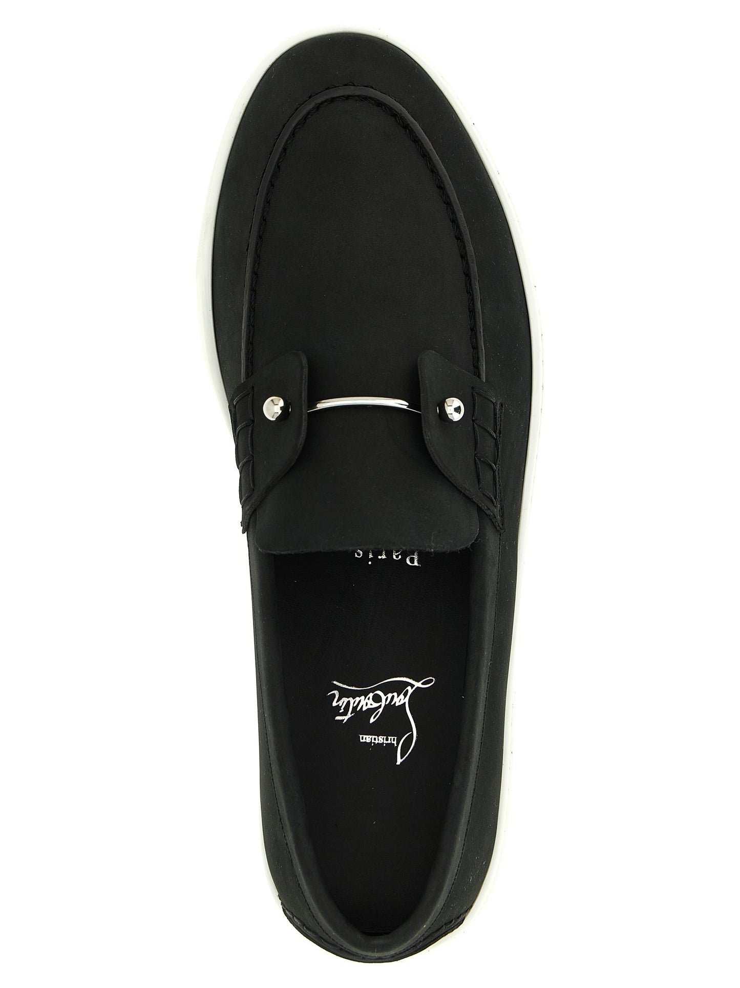 Black Calfskin Slip-On Loafers