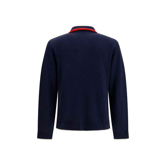 Blue Wool Oves Aries Full-Length Jacket