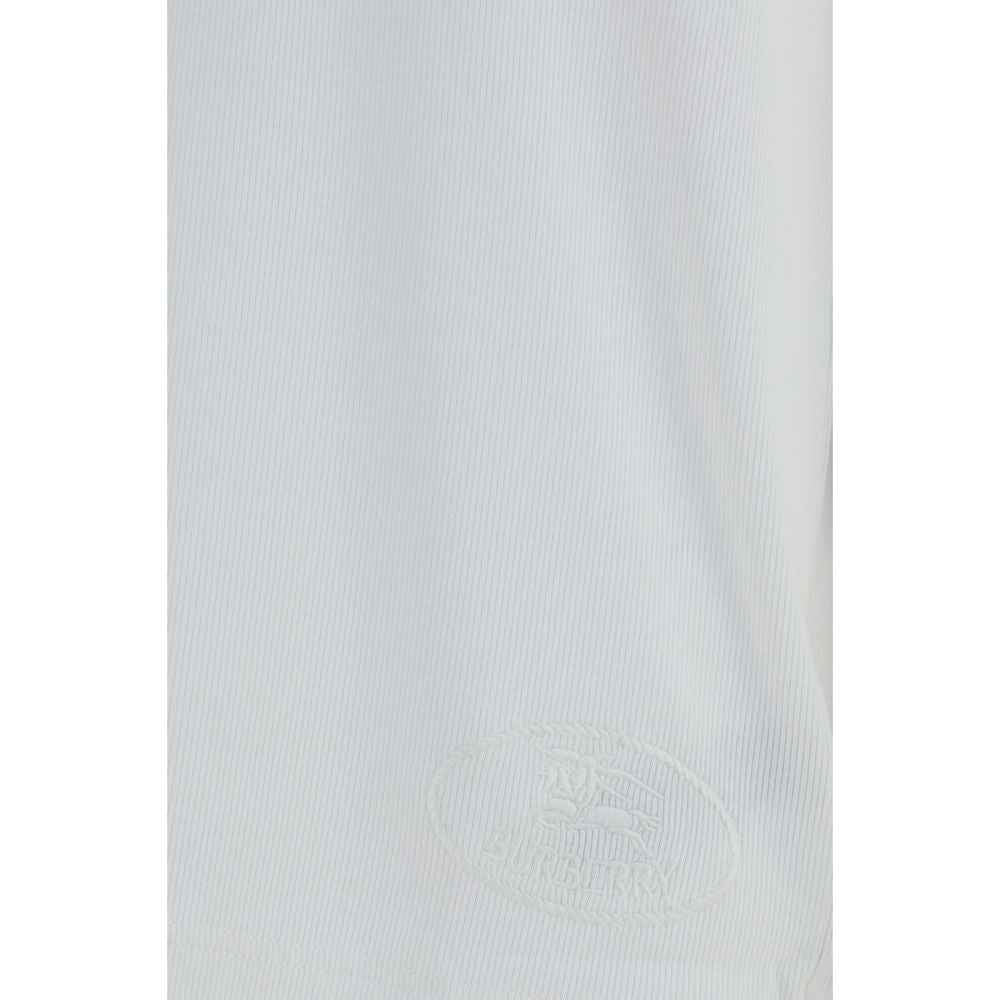 White Cotton Long Sleeve T-Shirt