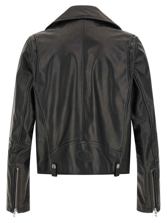 Black Cowhide Leather Jacket