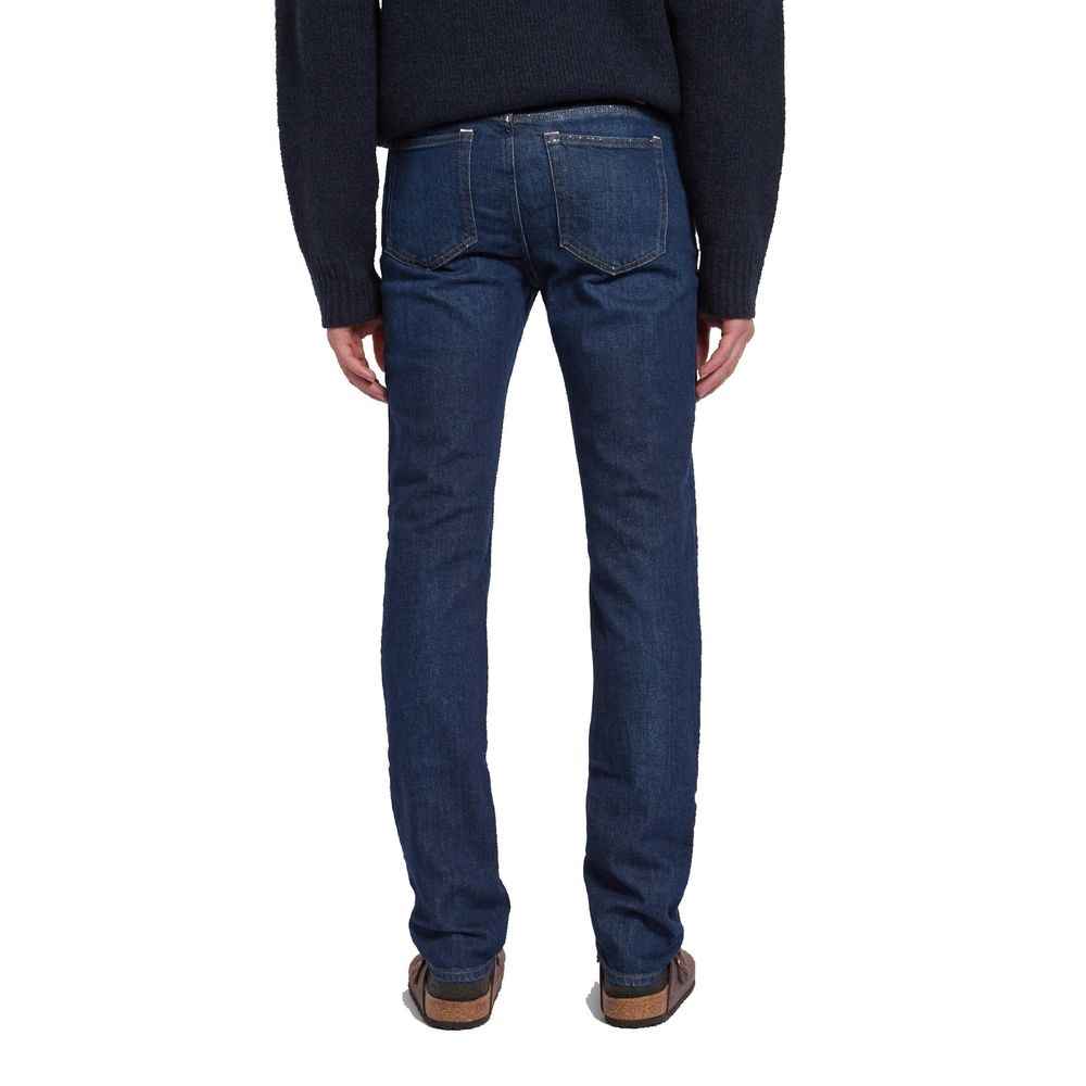 Blue Cotton Slim Fit Jeans