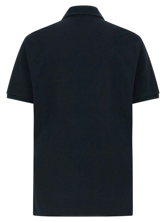 Blue Cotton Polo Shirt