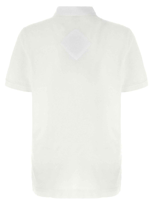 White Cotton Polo Shirt