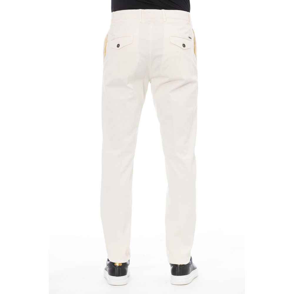 Beige Cotton Men's Pant