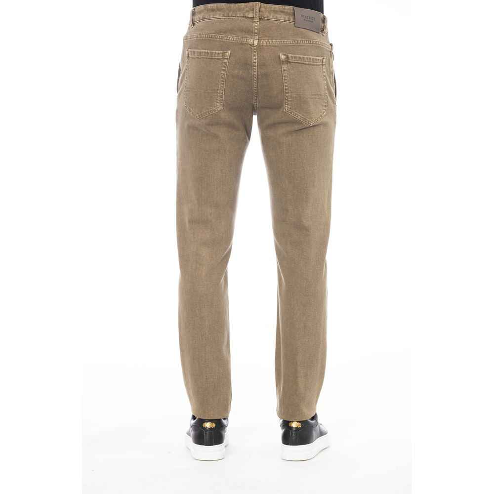Green Cotton Men Pant