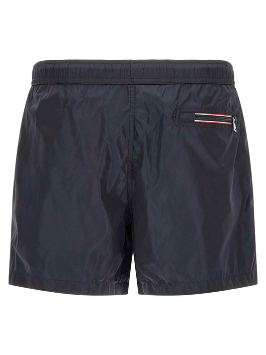 Blue Polyamide Cargo Shorts