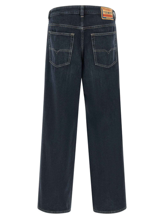 Blue Cotton Relaxed Fit Jeans