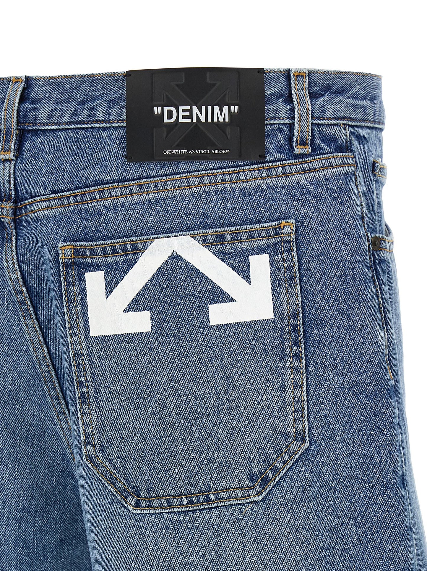 Blue Cotton Bermuda Shorts