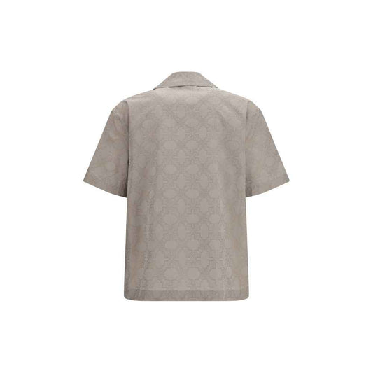 Beige Cotton Pattern Shirt