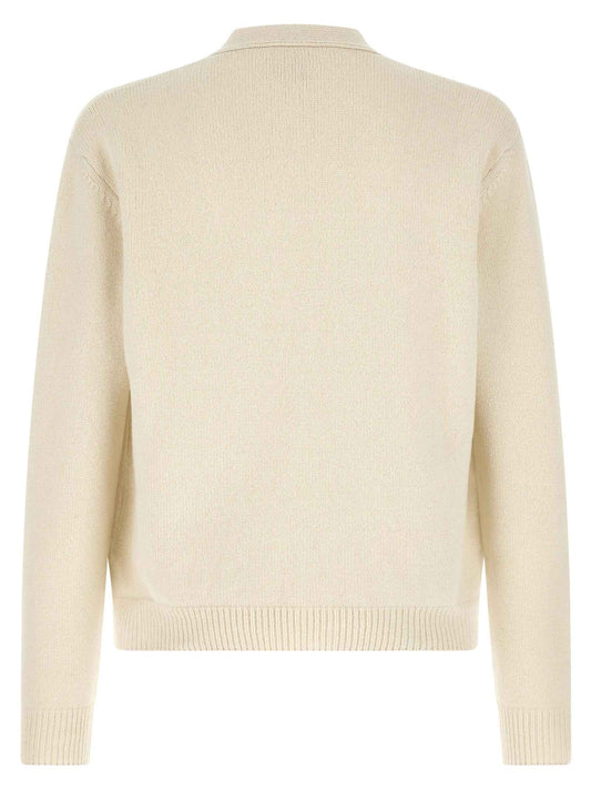 White Wool Cardigan