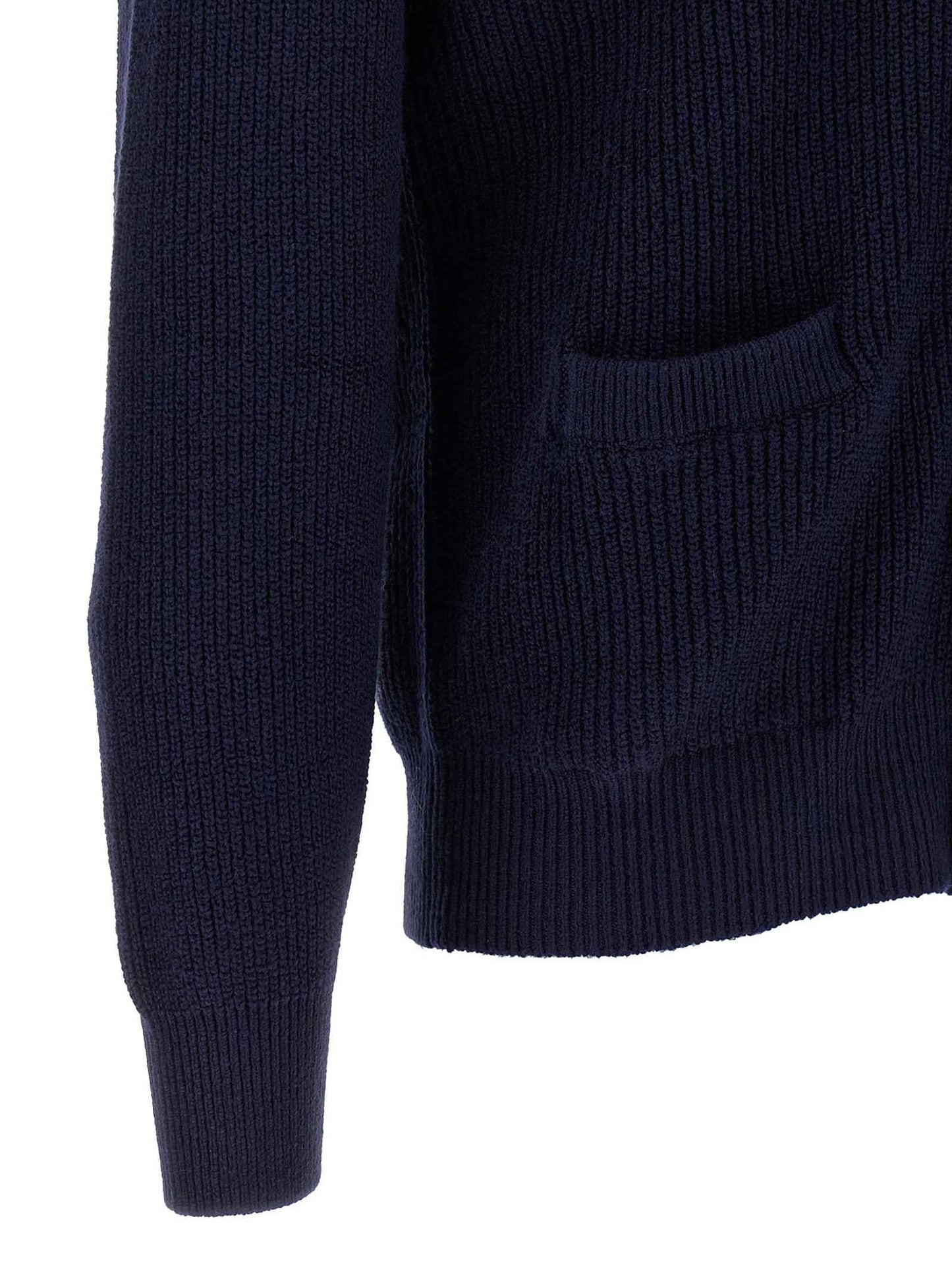 Blue Cotton Cardigan