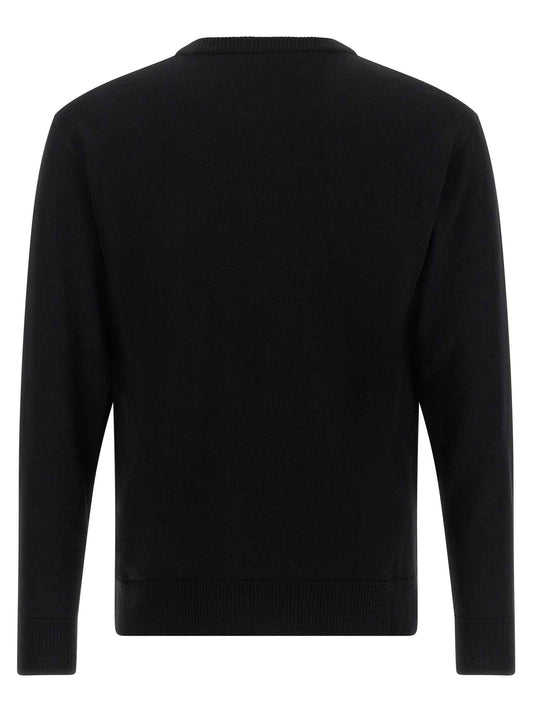 Black Virgin Wool Cardigan
